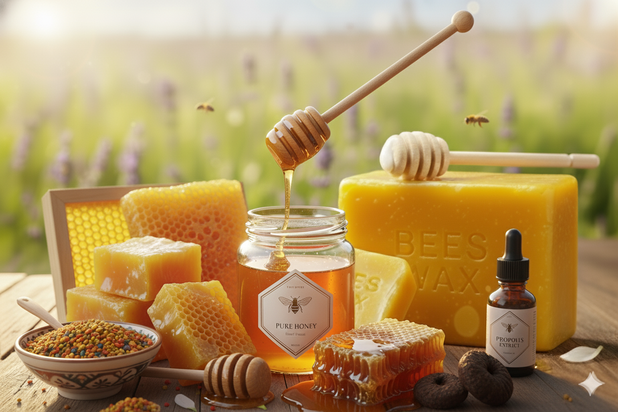 Bottled honey products